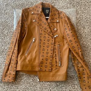 Brand new never worn MCM Biker leather